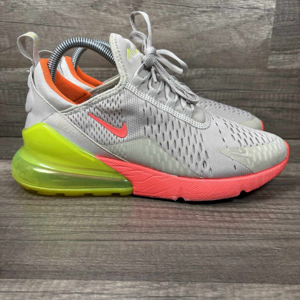 Nike Air 270 Tan Pink Yellow Womens US Size 8.5 EUR 40 AH6789-005 Running Shoes
